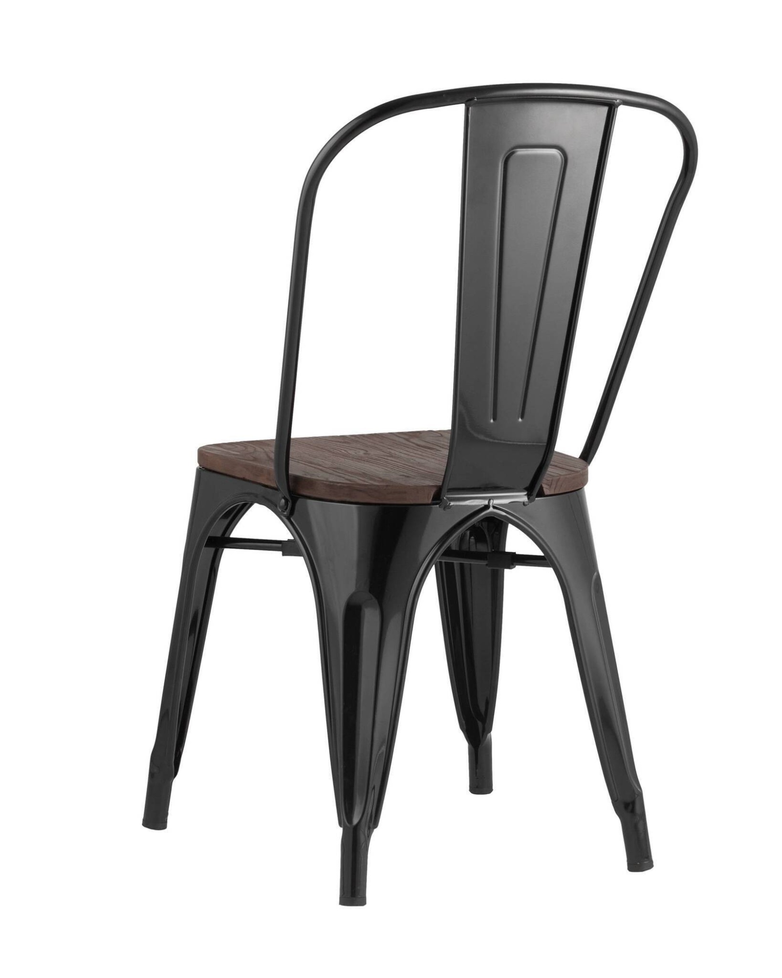 Стул TOLIX WOOD черный глянцевый Stool Group