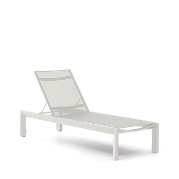 Canutells Алюминиевый шезлонг с белой отделкой La Forma (ex Julia Grup)