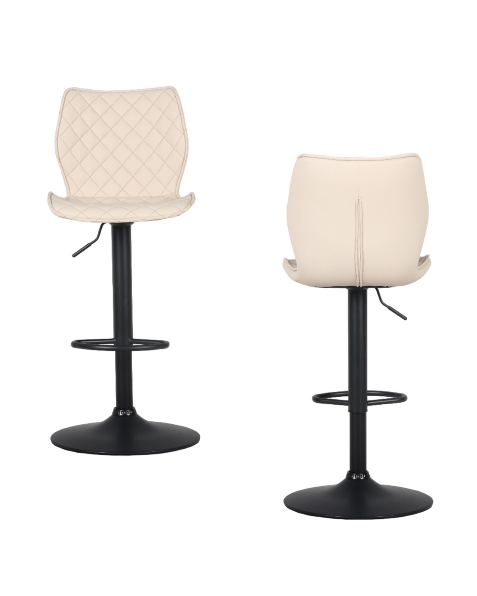 Стул барный Dome экокожа светло-серый 2 шт Stool Group