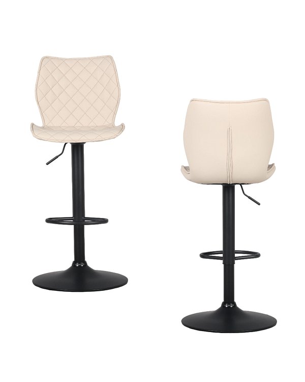 Стул барный Dome экокожа светло-серый 2 шт Stool Group