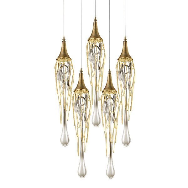 Подвесной светильник Delight Collection Goddess Tears 5R gold