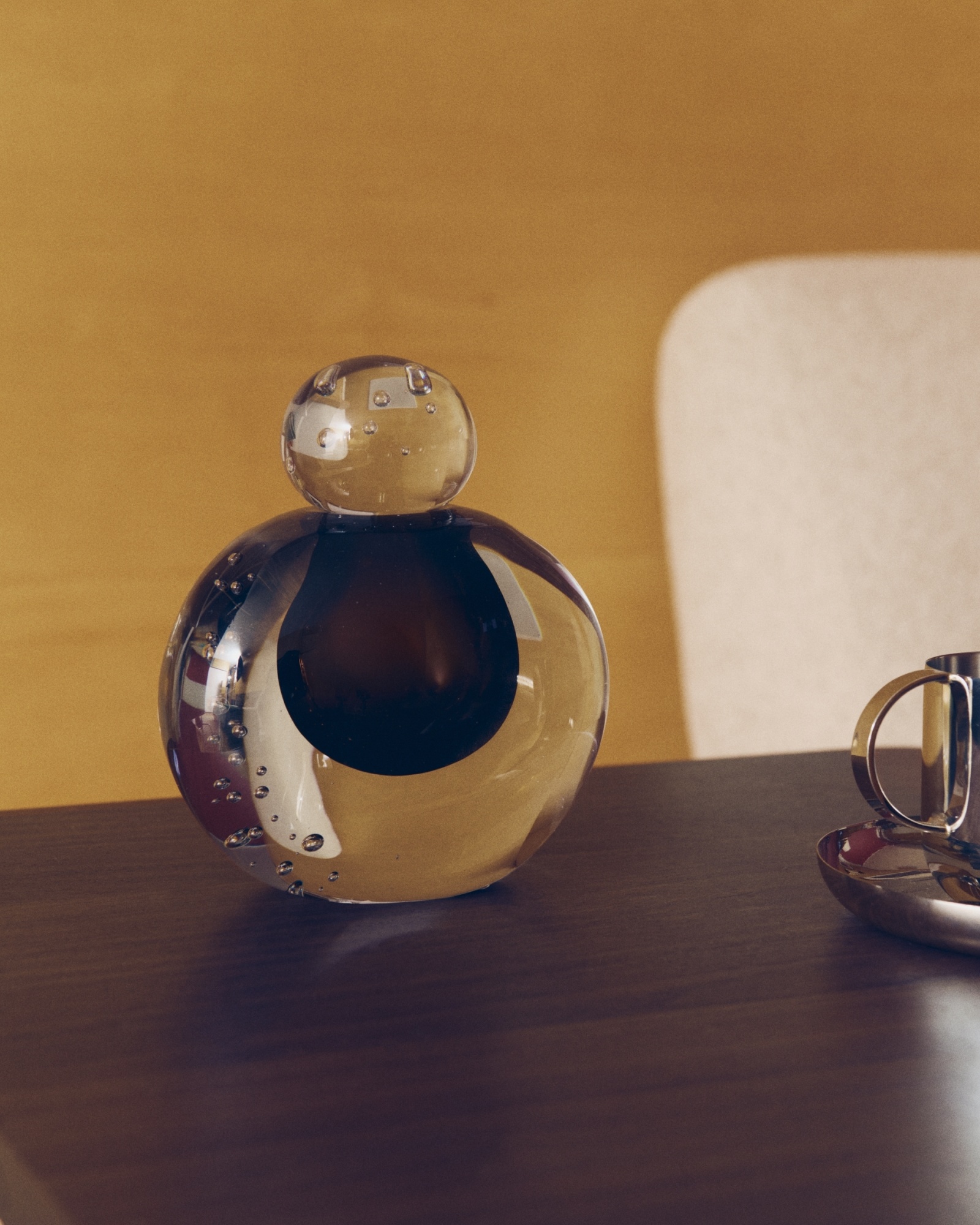 Ваза Lunivo из коричневого стекла 13 см La Forma (ex Julia Grup)