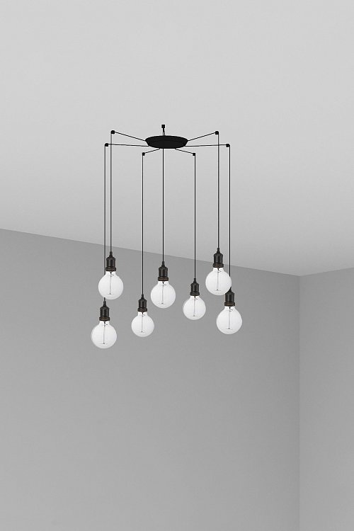 Люстра Art 7L черная Faro