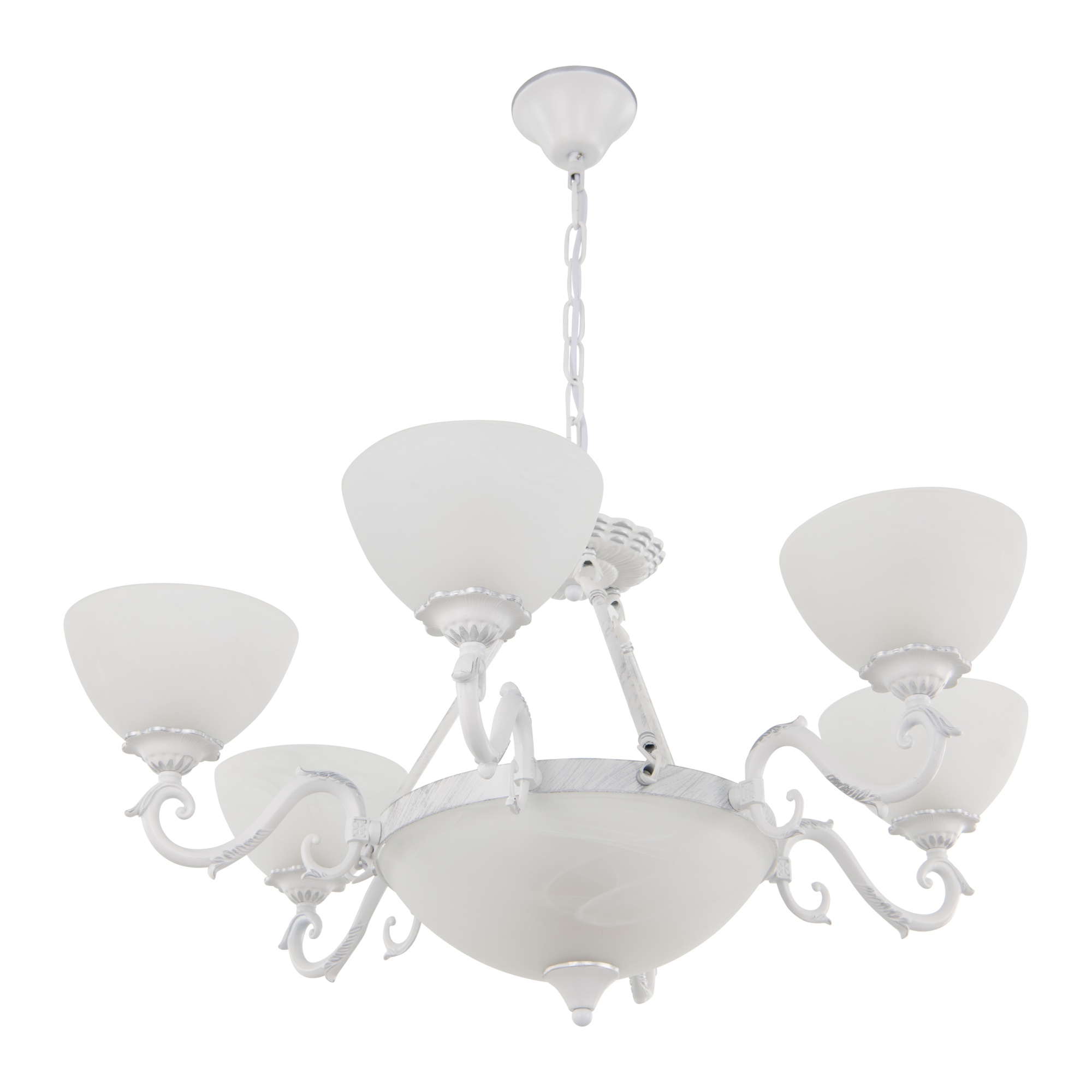 Люстра с плафонами 340518/6-3 WT+SL Arte Milano