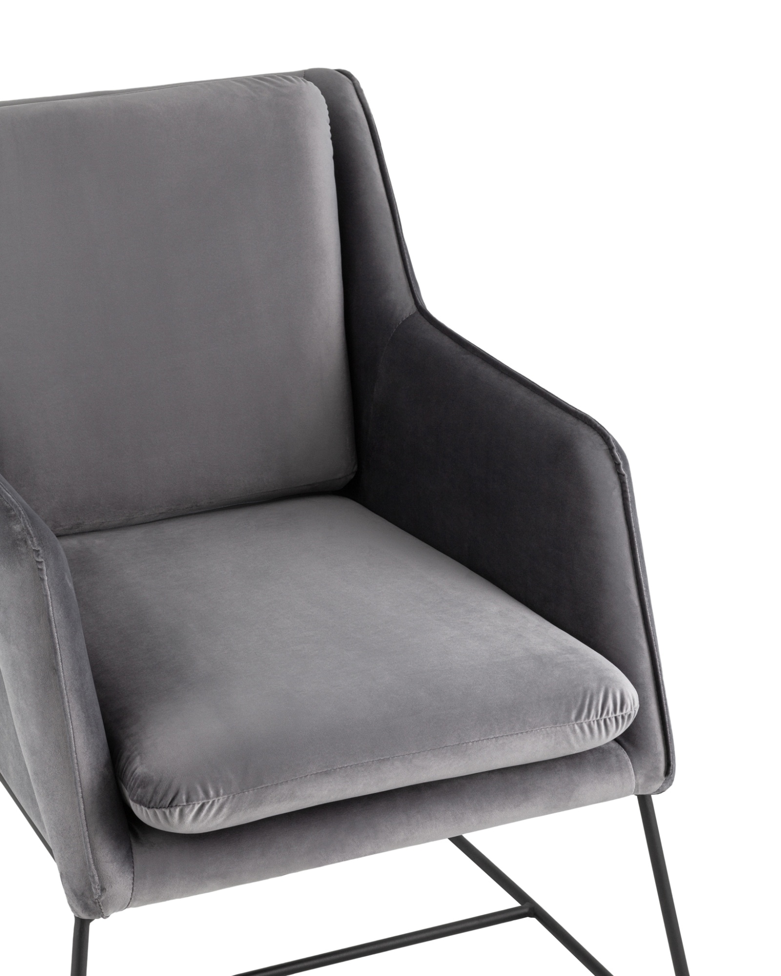 Кресло Роланд велюр серый Stool Group