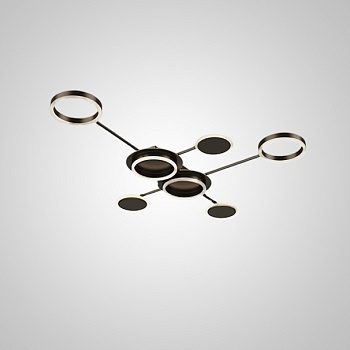 Потолочный светильник ALDAN L110 Black by ImperiumLoft