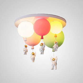 Потолочный светильник MERCURY MORE L5 White Light Pink Pink Yellow Green by ImperiumLoft