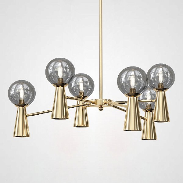 Потолочная люстра ABELINA L12 Gold Grey by ImperiumLoft