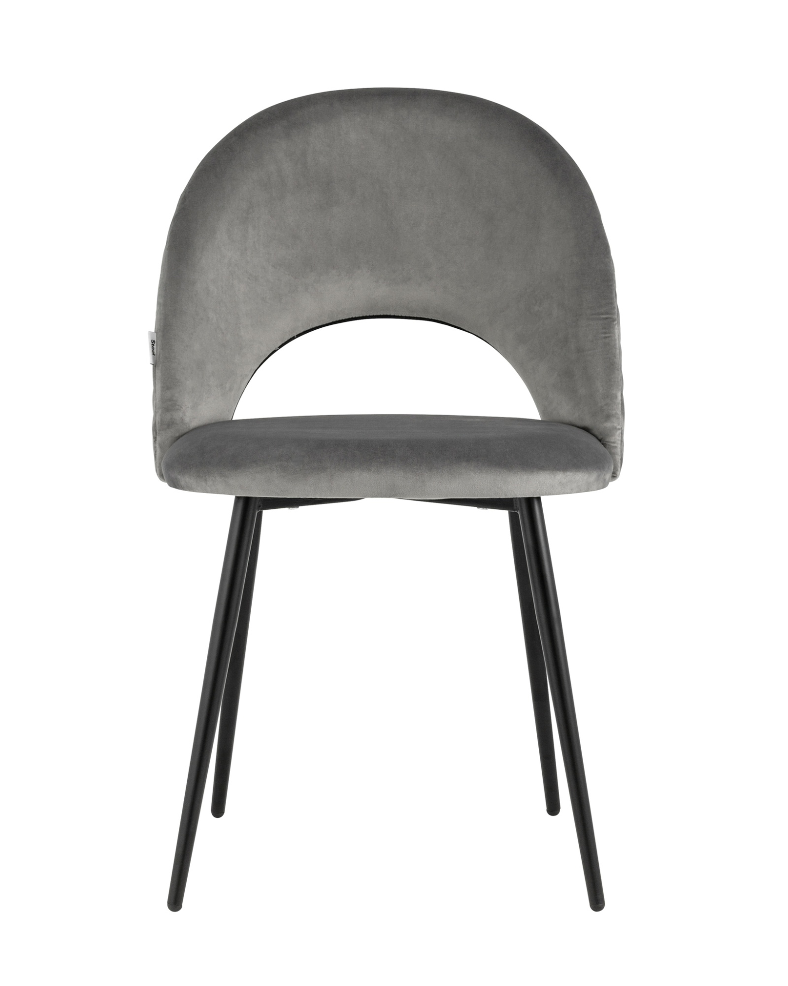 Стул Меган NEW велюр с ромбами серый Stool Group