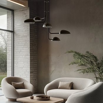 Подвесной светильник Kezo 5L черный/SILHOUETTE Aromas del Campo