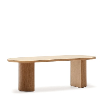 Стол Nealy с дубовым шпоном в натуральной отделке, 240 x 100 см La Forma (ex Julia Grup)