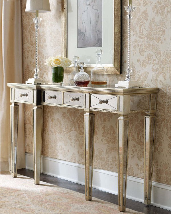 Зеркальная консоль с 3-я ящиками Гайден Louvre Home LHF290