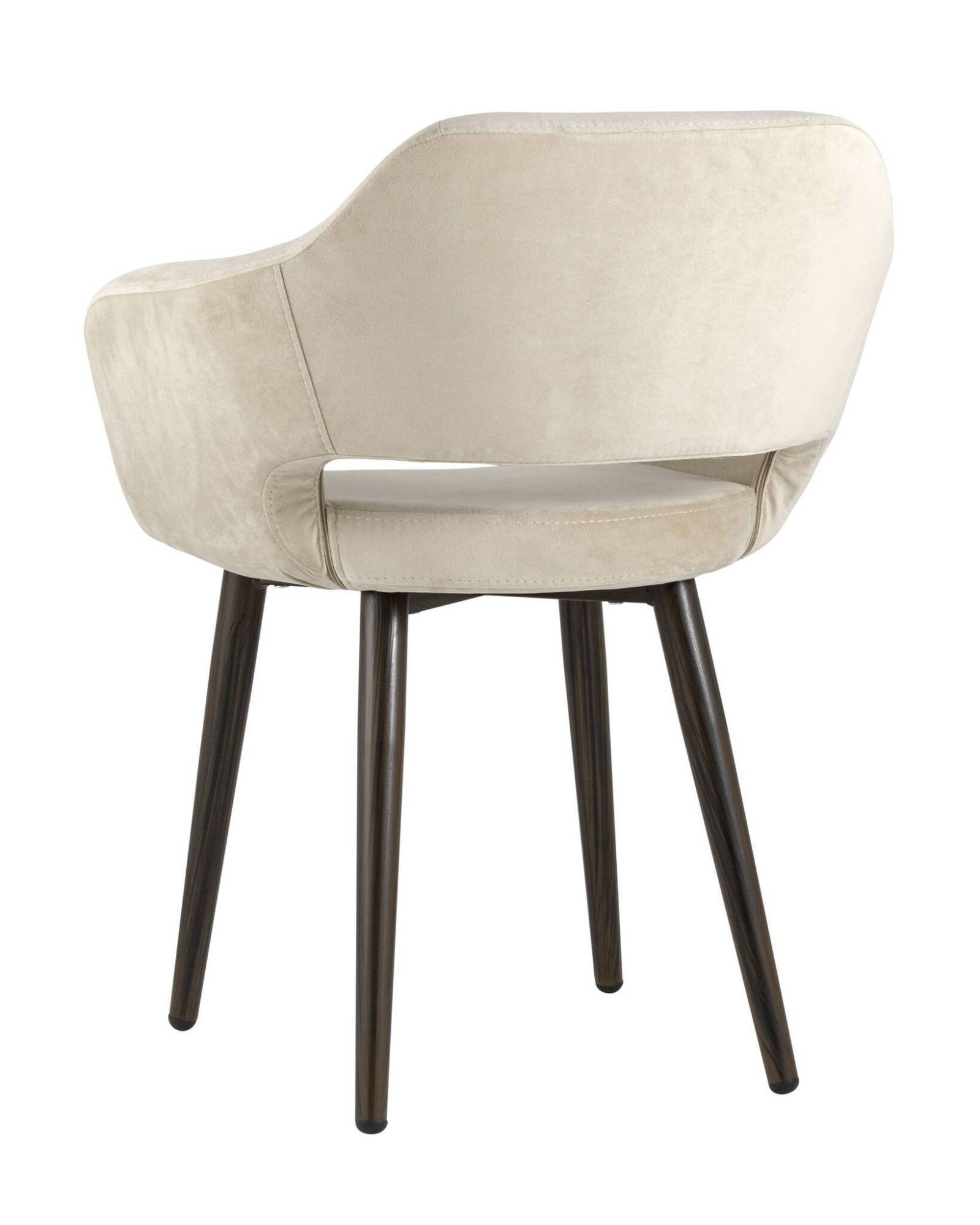 Стул с подлокотниками Саймон велюр бежевый Stool Group