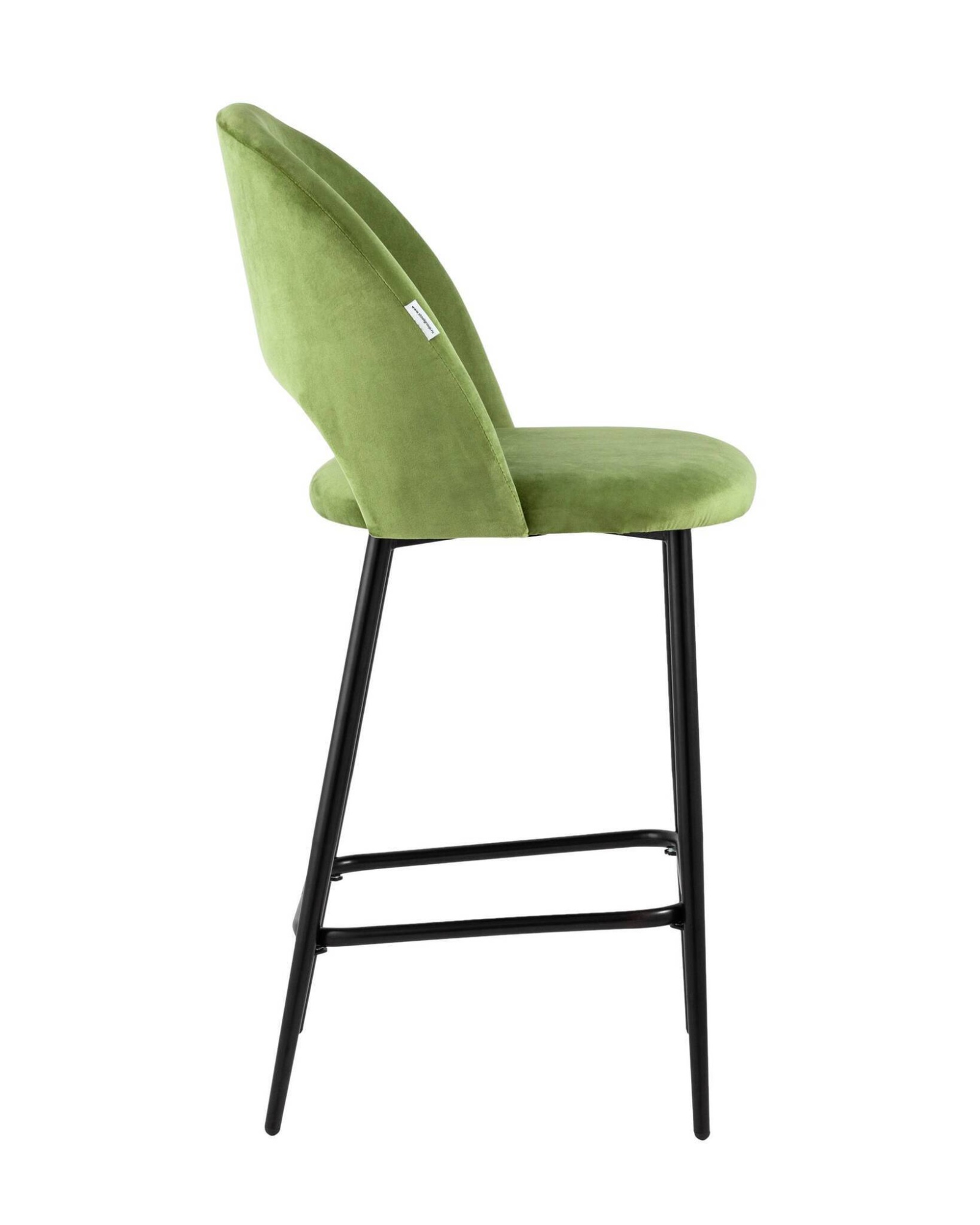 Стул полубарный Меган велюр травяной Stool Group