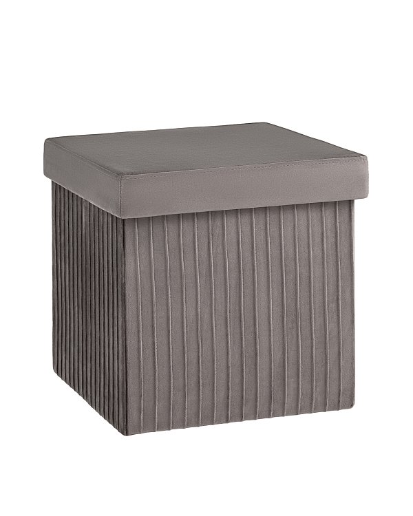 Пуф складной с ящиком Store Square антрацитовый Stool Group