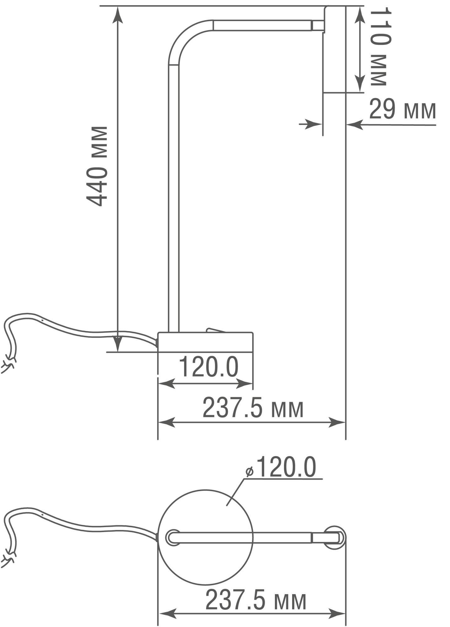 Настольная лампа Donolux T111018WW3TLB