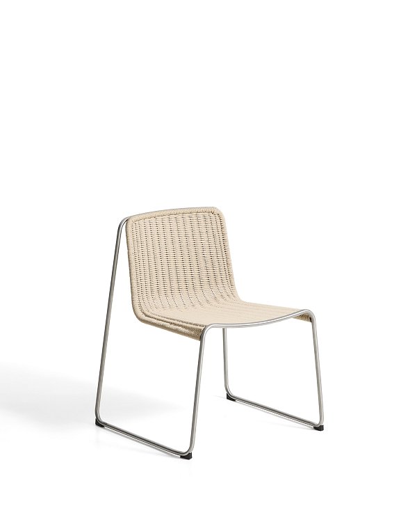 Уличный стул Tavari из бежевой веревки и стали La Forma 481655