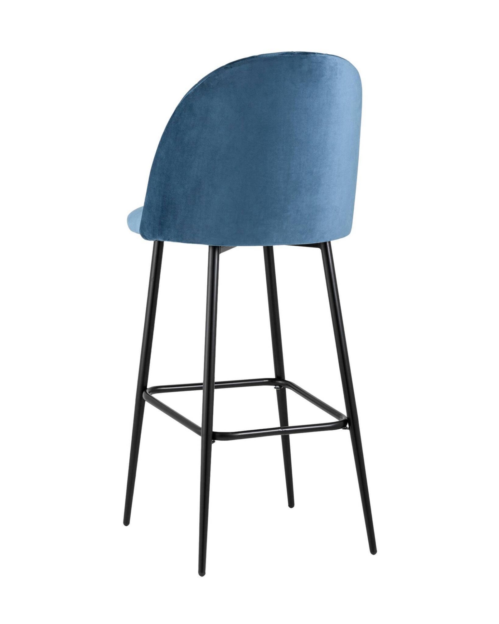 Стул барный Марсель велюр пыльно-синий Stool Group
