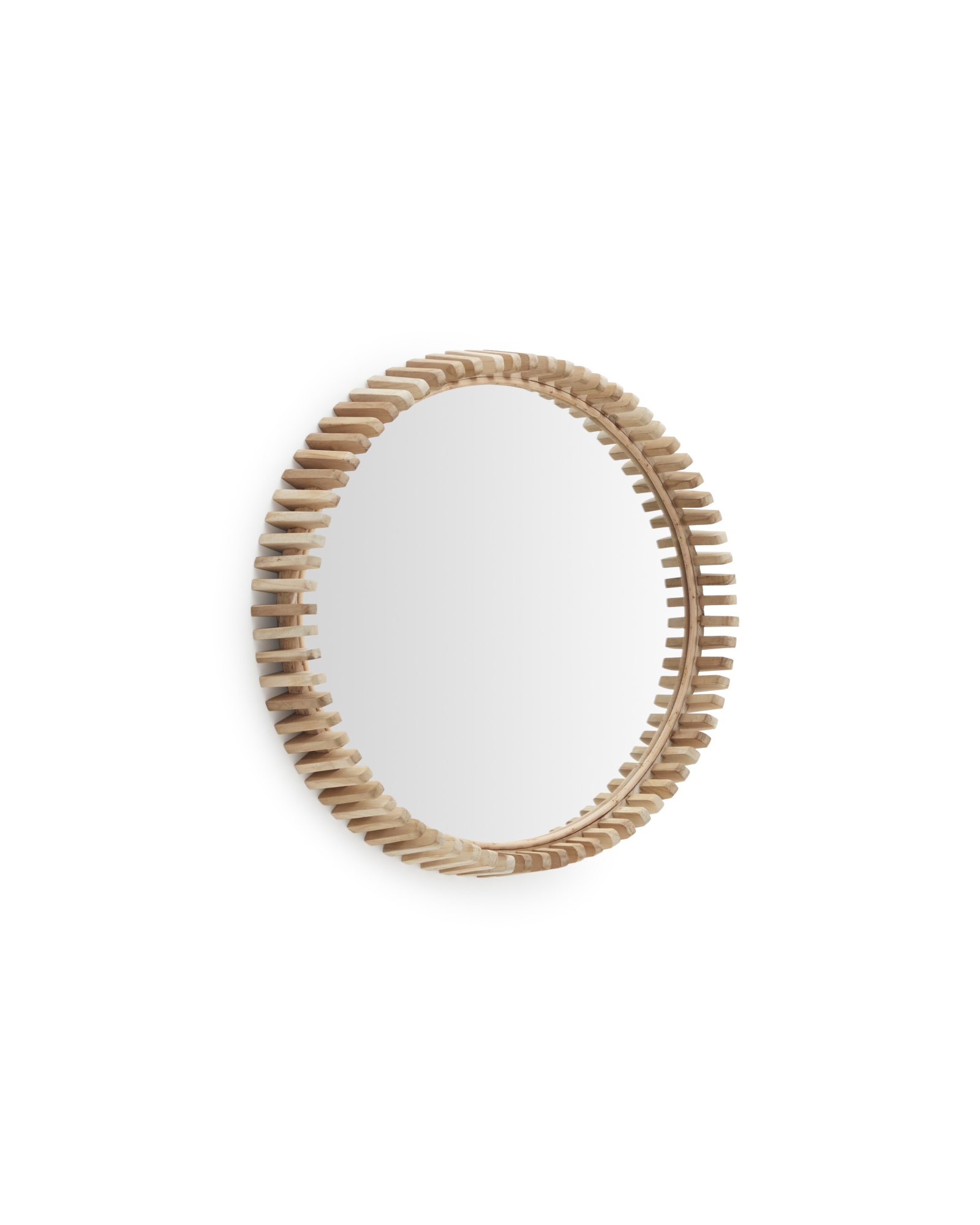 Polke Зеркало в раме из тикового дерева Ø 60 La Forma (ex Julia Grup)