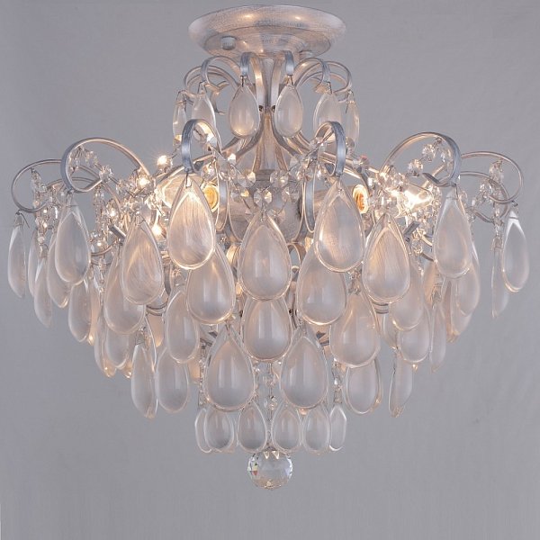 Светильник потолочный Crystal Lux SEVILIA PL4 SILVER