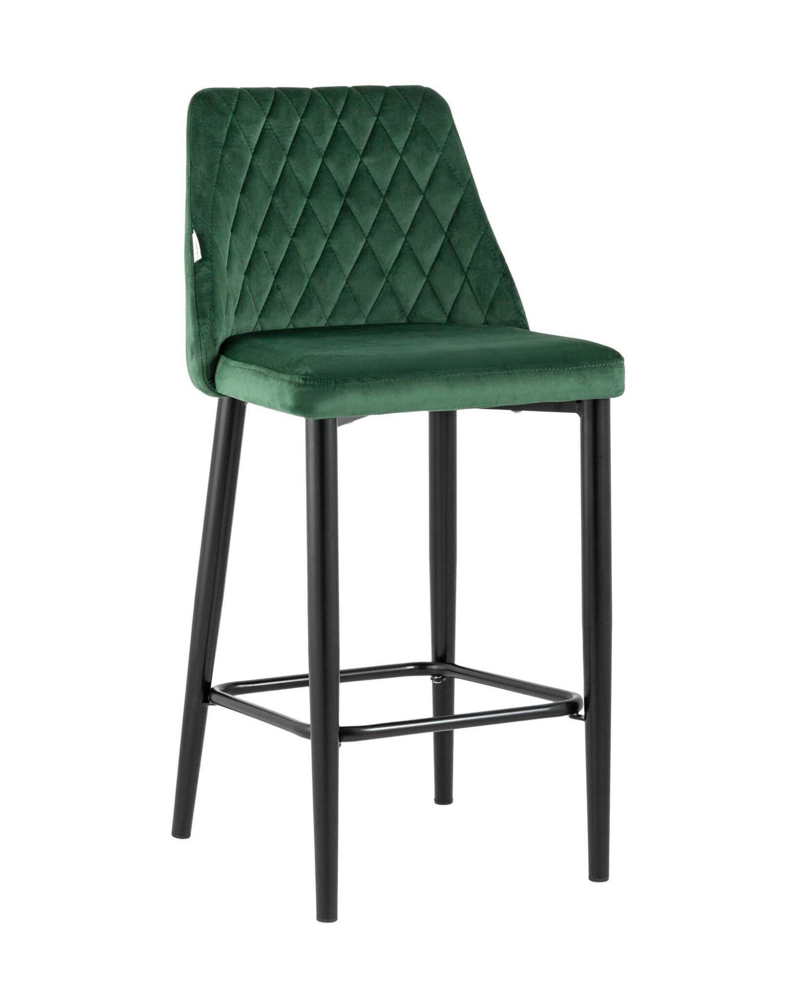 Стул полубарный Диего велюр зеленый Stool Group