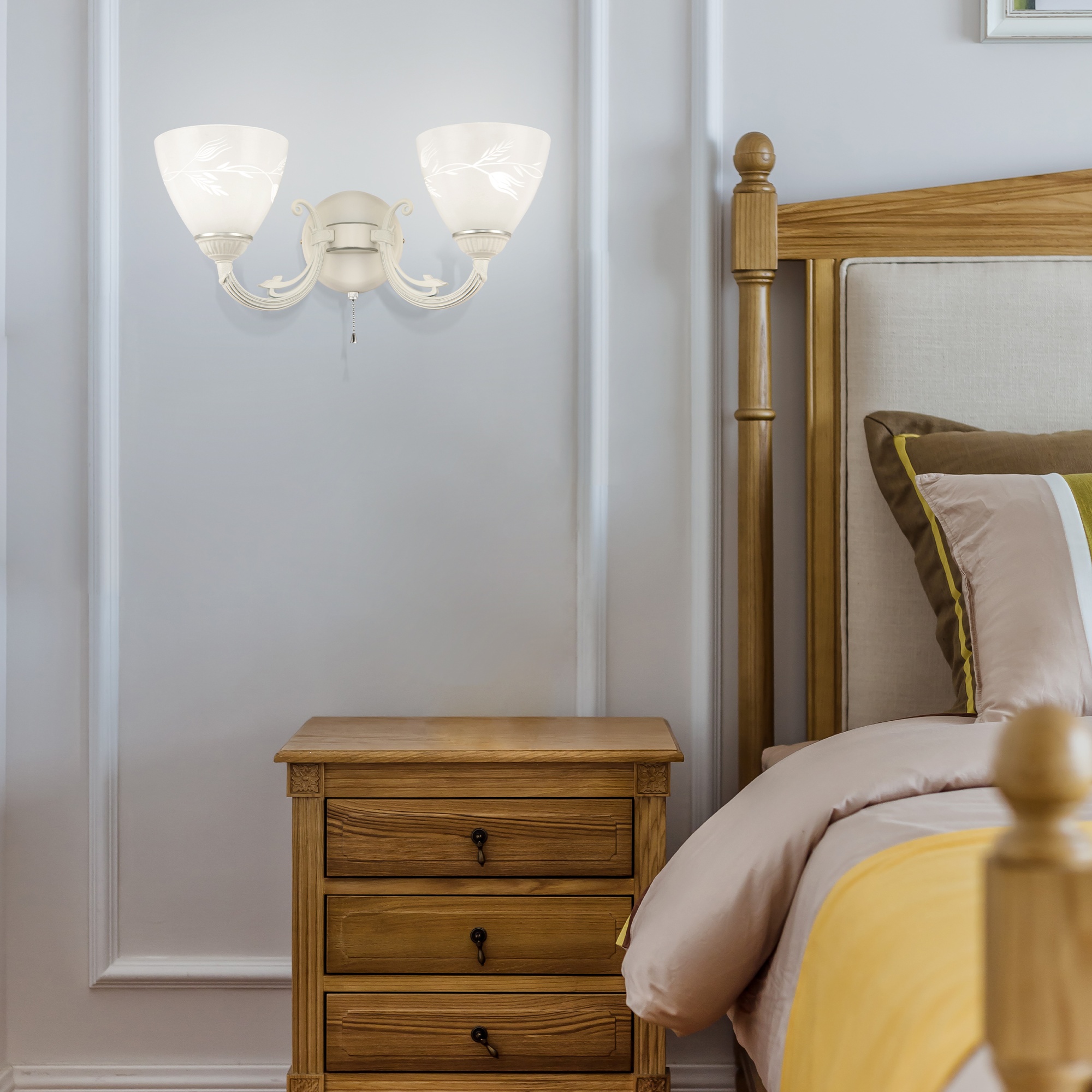 Бра с плафонами 343659/2W WT+SL Arte Milano