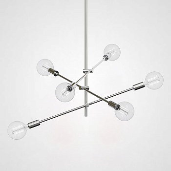 Люстра LF Studio Cliff Pendant 6 Chrome by ImperiumLoft