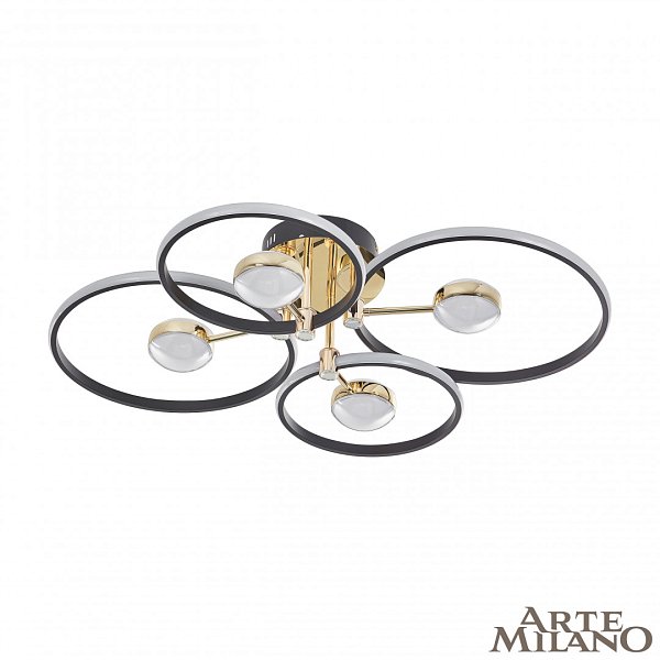 Светильник светодиодный 276140/4+4 BK/GD Arte Milano