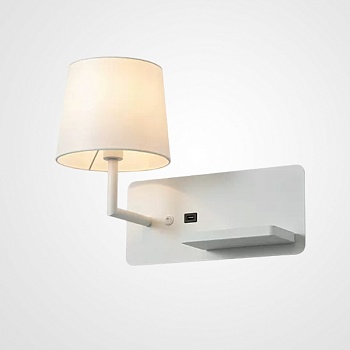 Настенный светильник VILLA Left White by ImperiumLoft