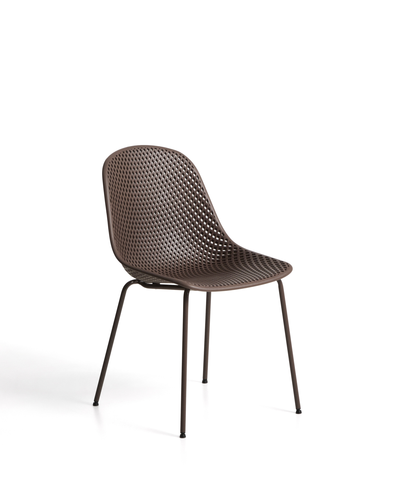 Уличный стул Quinby из коричневой стали и пластика La Forma 482333