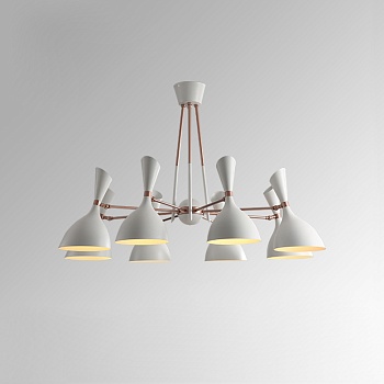 Подвесная люстра TRUMPET D96 White by ImperiumLoft