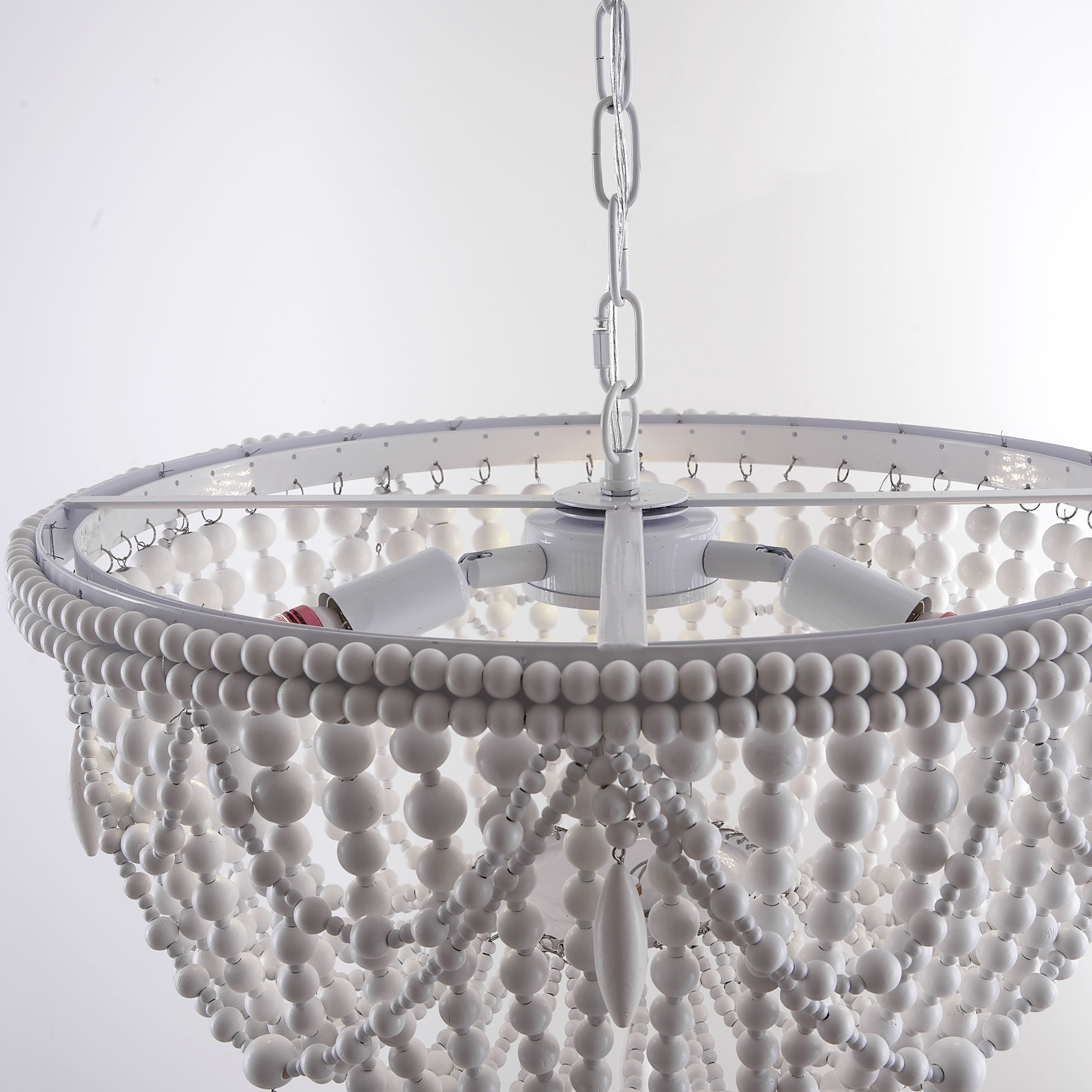 Люстра RH Anselme White Wood Weathered Chandelier by ImperiumLoft