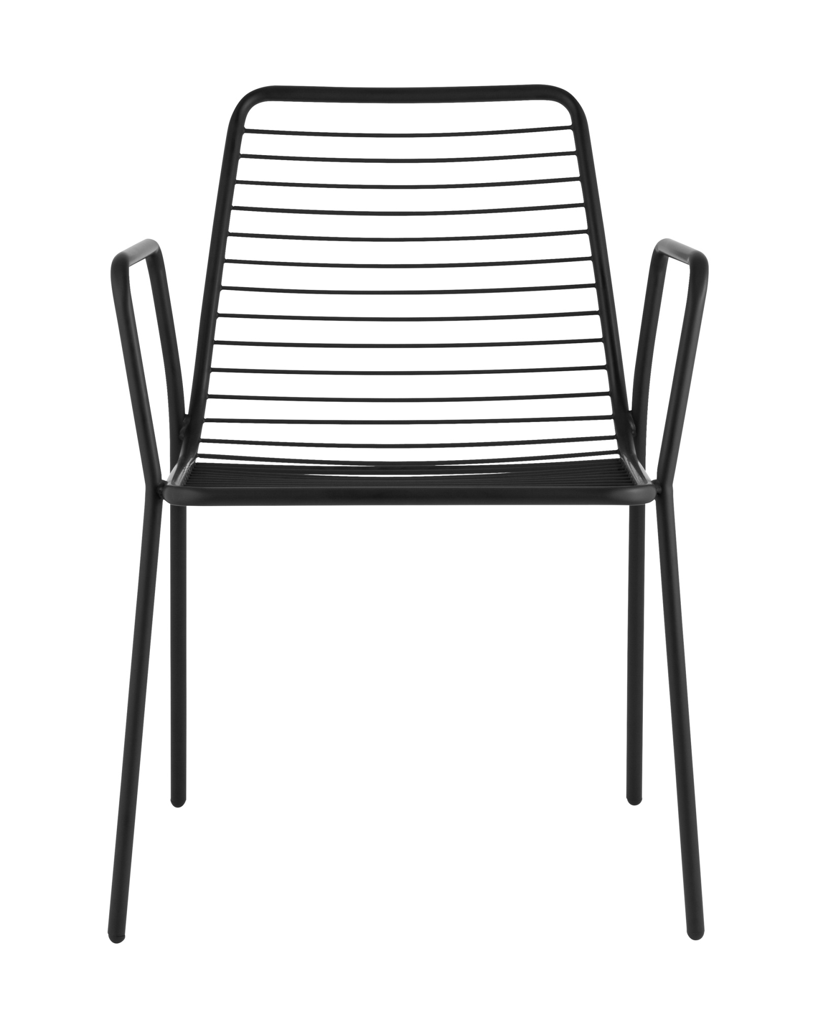 Стул с подлокотниками Дели металл черный Stool Group