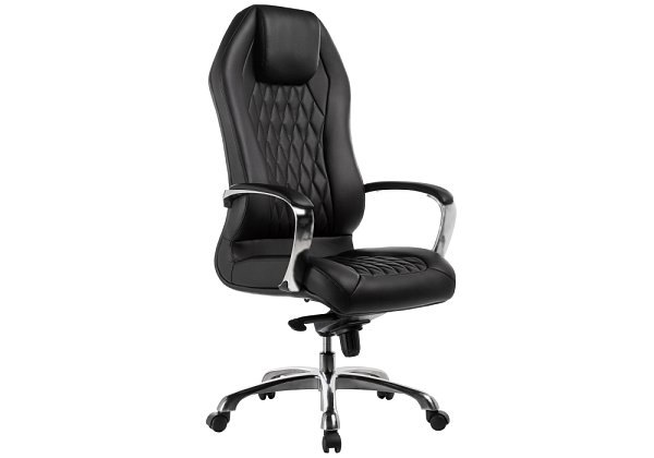 Компьютерное кресло Woodville Damian black / satin chrome 15430
