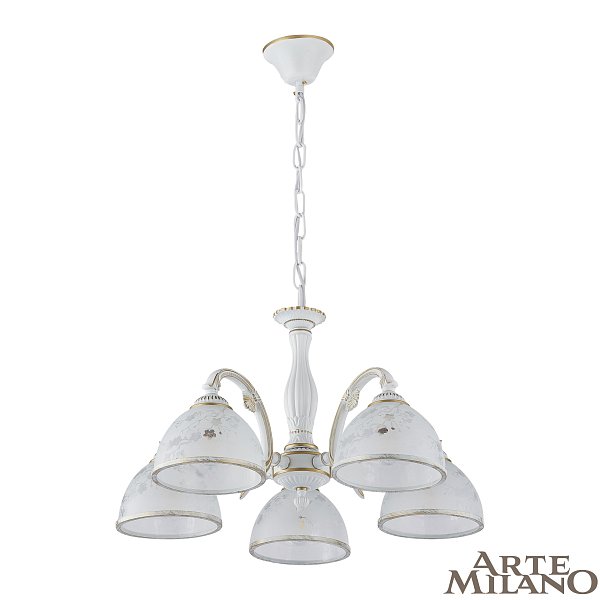 Люстра с плафонами 349737/5 WT+G Arte Milano