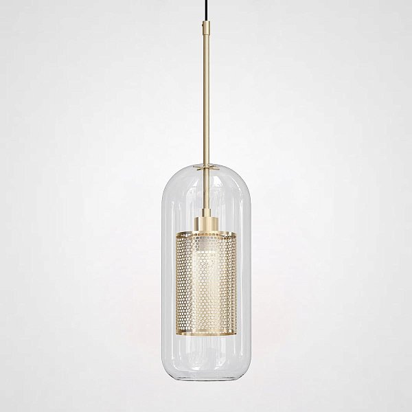 Подвесной Светильник Catch F Cylinder Brass D12 By Imperiumloft