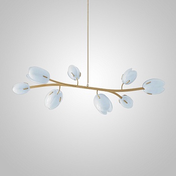 Реечный, рядный светильник LILLY L Blue by ImperiumLoft