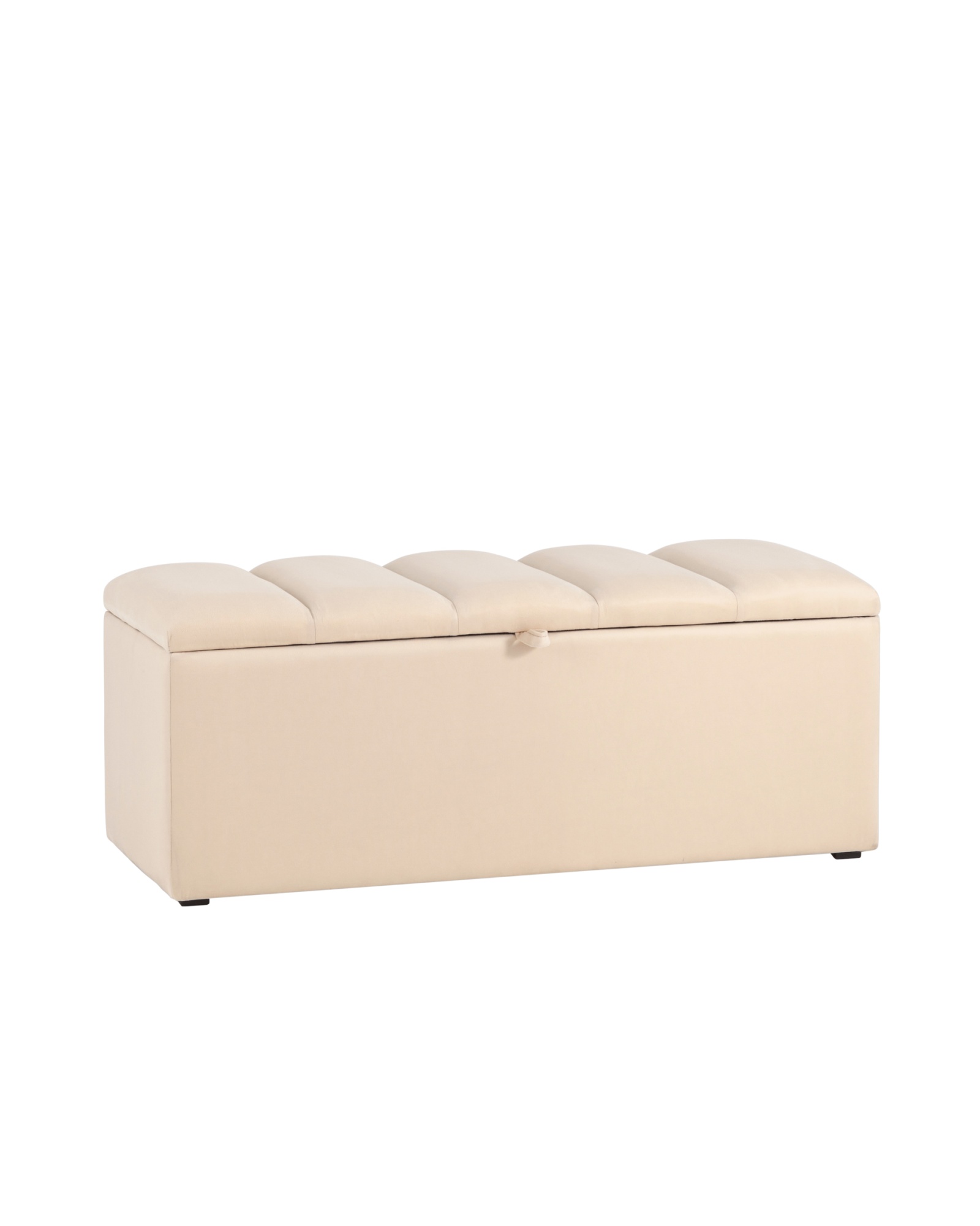 Пуф с крышкой Нильсон 2 велюр бежевый Stool Group