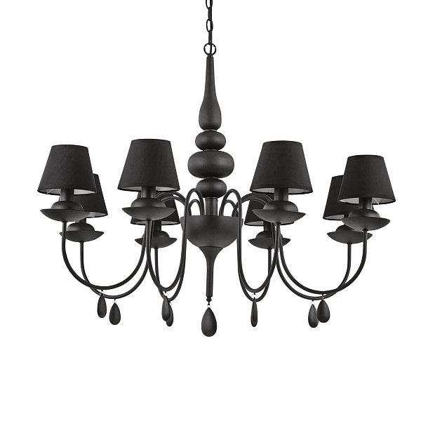 Потолочный светильник Ideal Lux BLANCHE SP8 NERO 111896