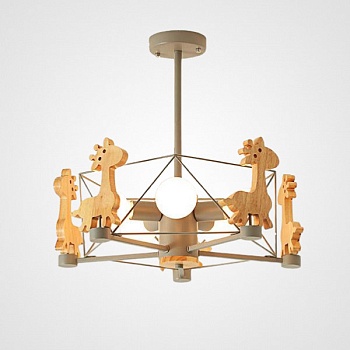 Потолочная люстра GIRAFFE Crystal Grey by ImperiumLoft