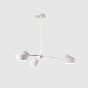 Люстра на штанге LANT D65 3 lamps White by ImperiumLoft