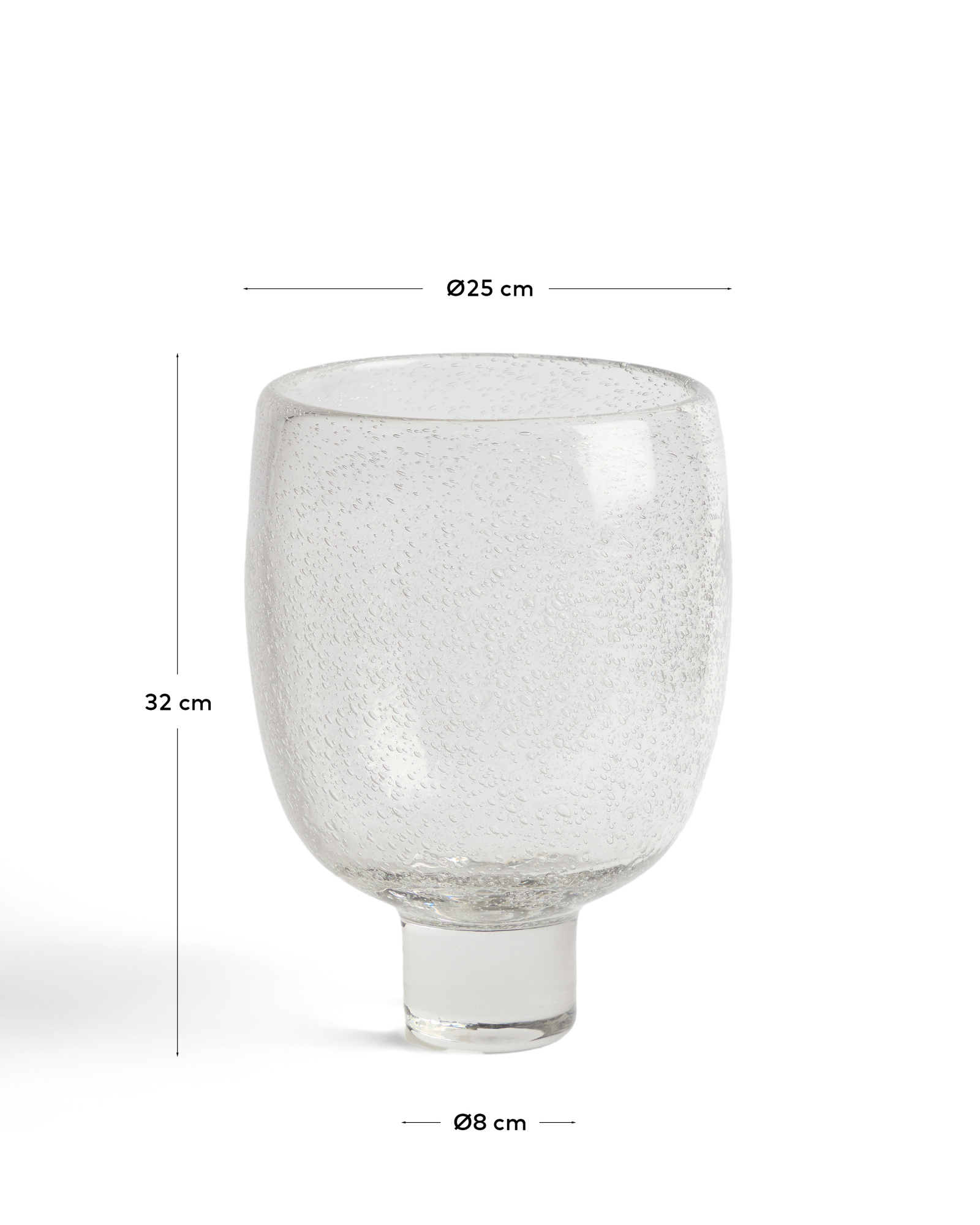 Ваза Sirau из прозрачного стекла, диаметр 24 см La Forma 481841