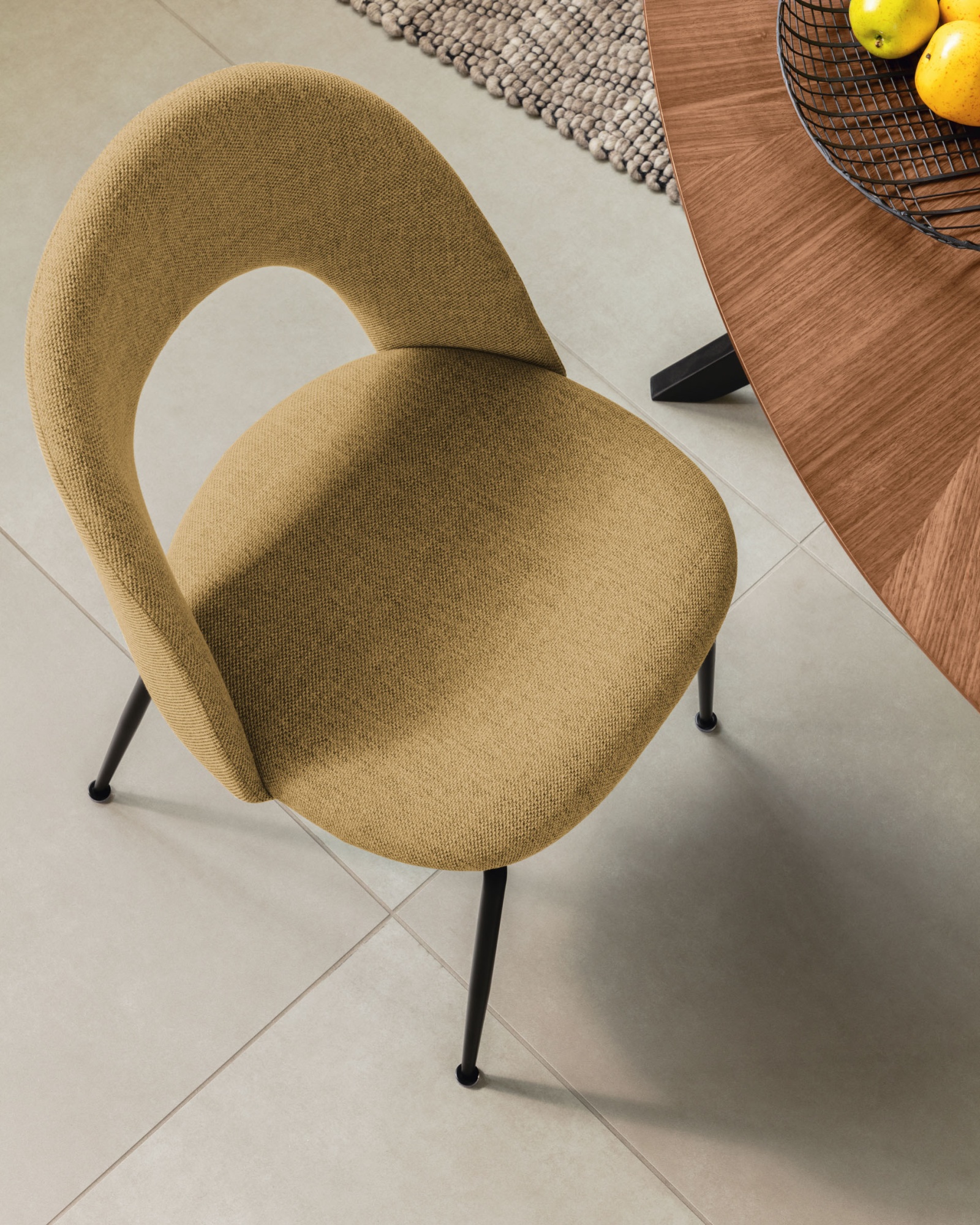 Стул Mahalia горчичный La Forma (ex Julia Grup)