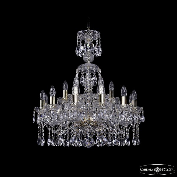 Люстра хрустальная 1413/12+6/220/XL-74 G