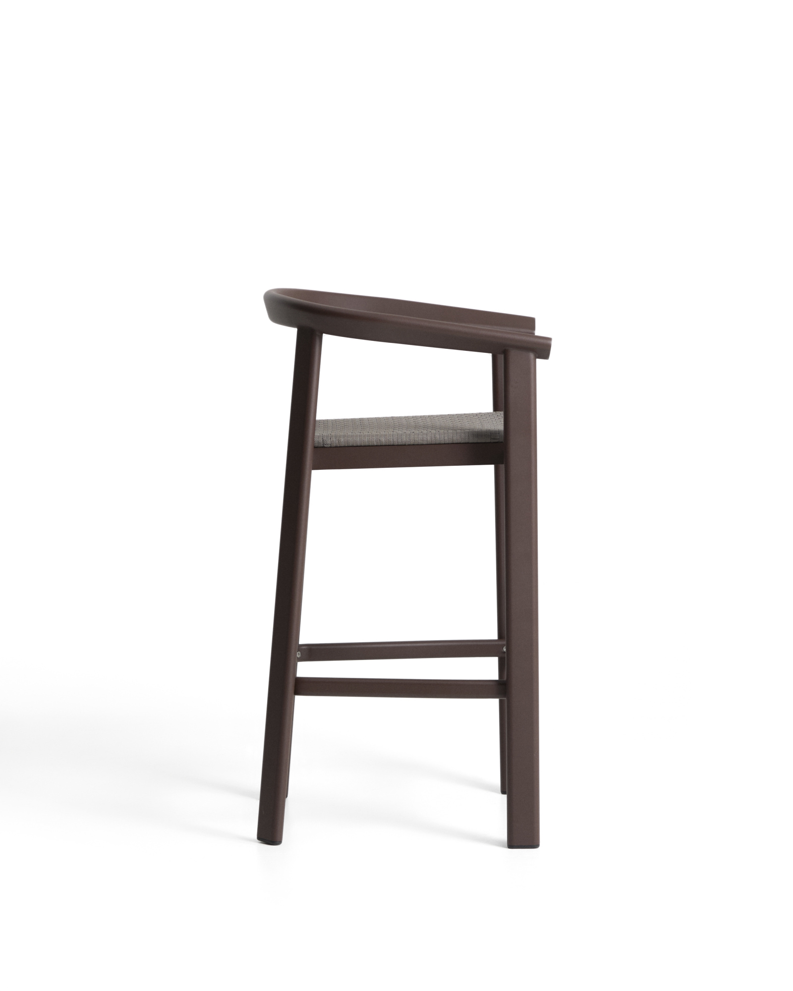 Уличный барный стул Erice из алюминия и веревки коричневого цвета, 75 см La Forma 482231