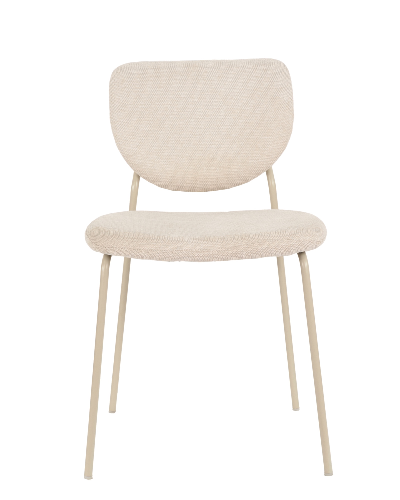 Стул обеденный Gigi шенилл бежевый кремовые ножки Stool Group