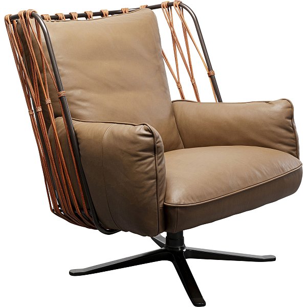 Кресло вращающееся Paradiso Brown KARE 87689