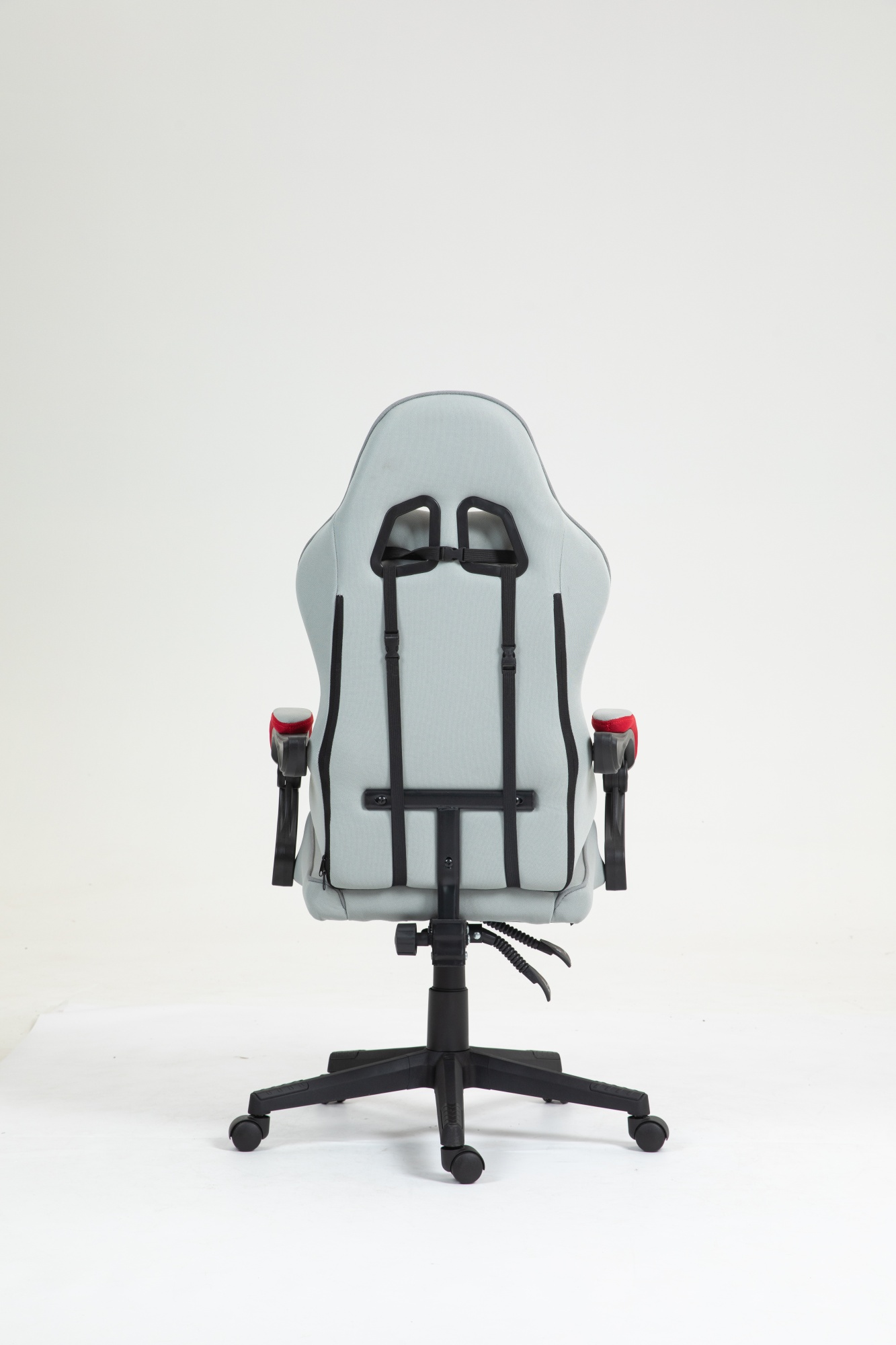 Кресло спортивное TopChairs Phantom ткань серо-красный Stool Group