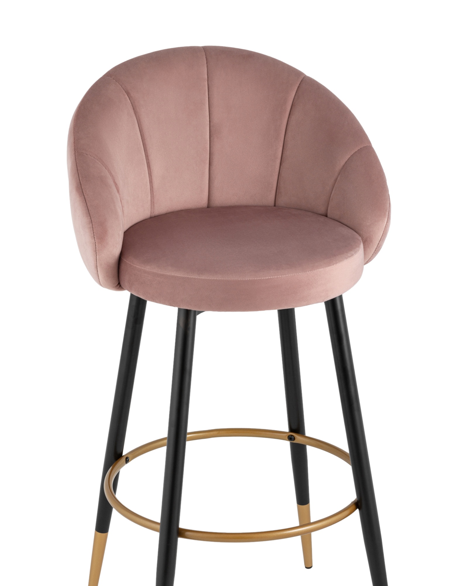 Стул барный Наоми велюр розовый Stool Group