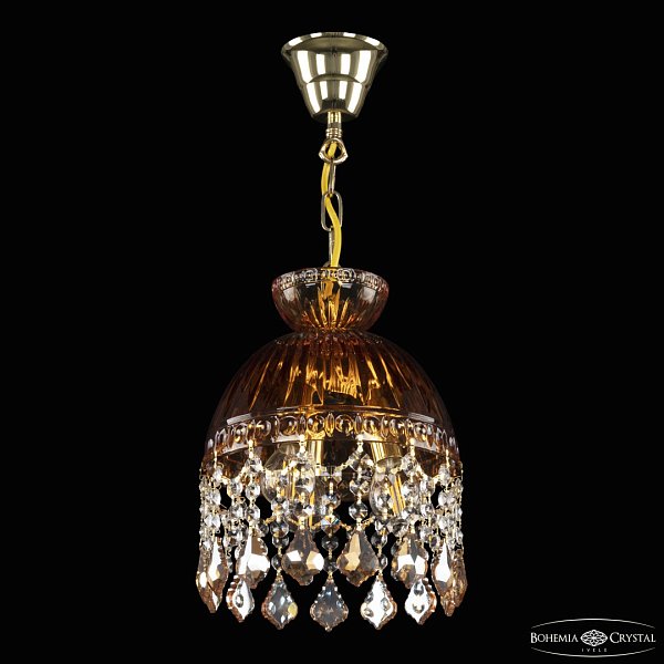 Подвесной светильник с хрустальными плафонами 5478/22 G Amber/M-1G Leafs K721 Bohemia Ivele Crystal